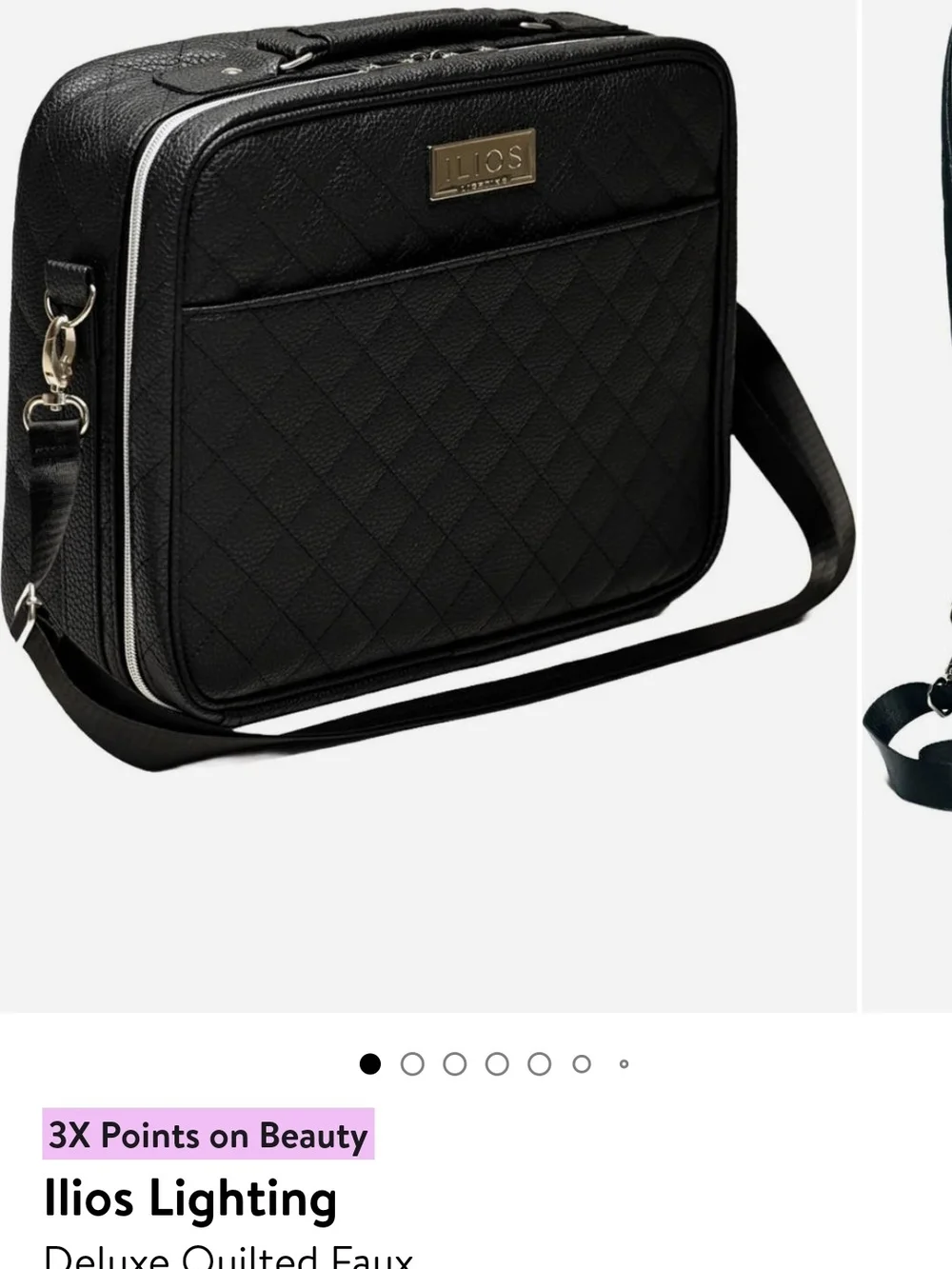 ILIOS Structured Black Travel Makeup Case. Brand New With Tags.